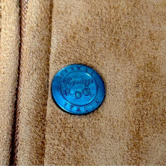 Vtg Reportage R.D.G. Italia Luxury Suede Brown Men’s Jacket Size Medium - Picture 4 of 16